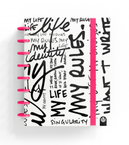 66017079 cuaderno y block A5 80 hojas Negro, Rosa, Blanco