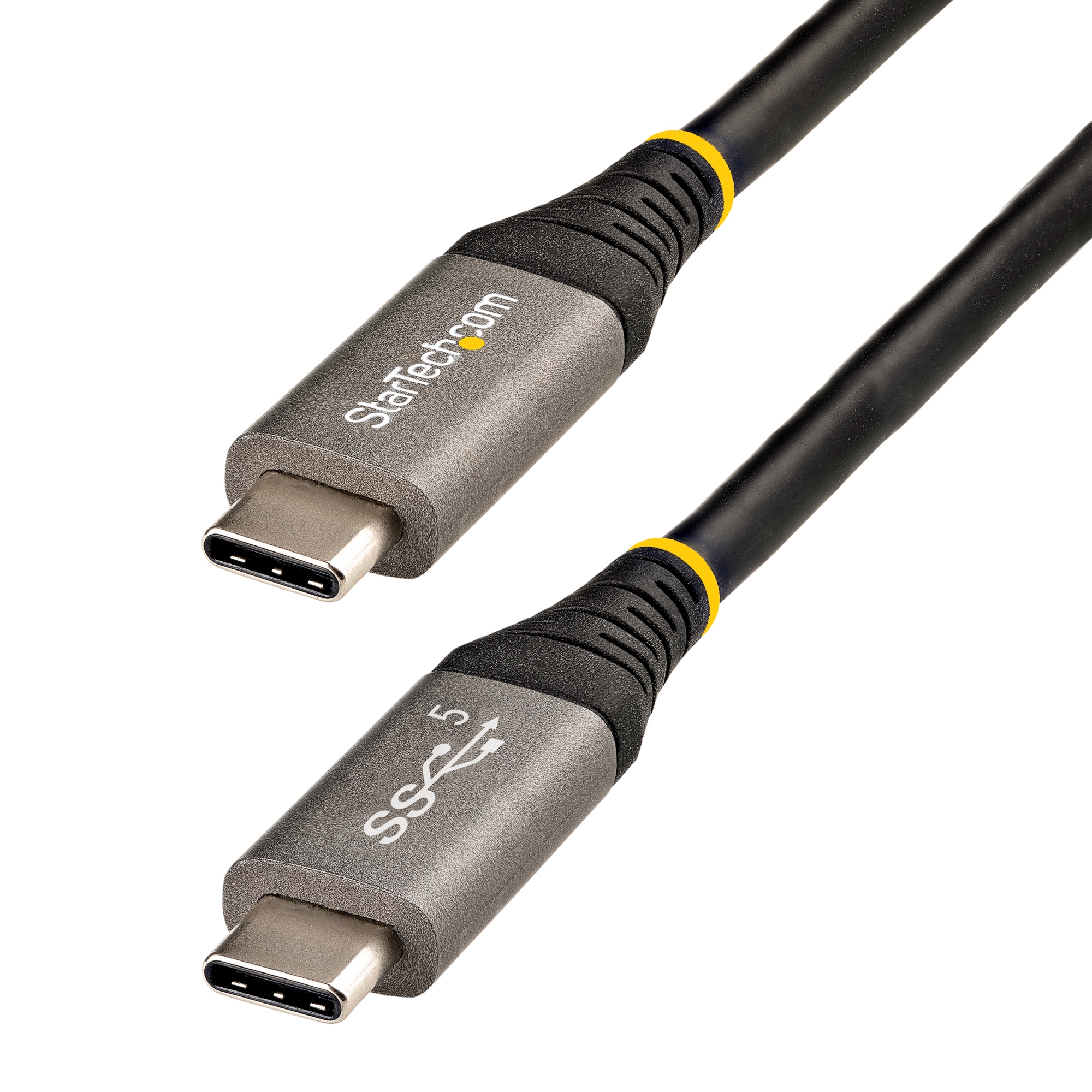Cable USB C 5Gbps de 2m - PD 100W 5A - Modo Alt de DP 4K 60Hz - Compatible con Thunderbolt - Recubrimiento de TPE - Cable USB Tipo C Certificado USB-IF