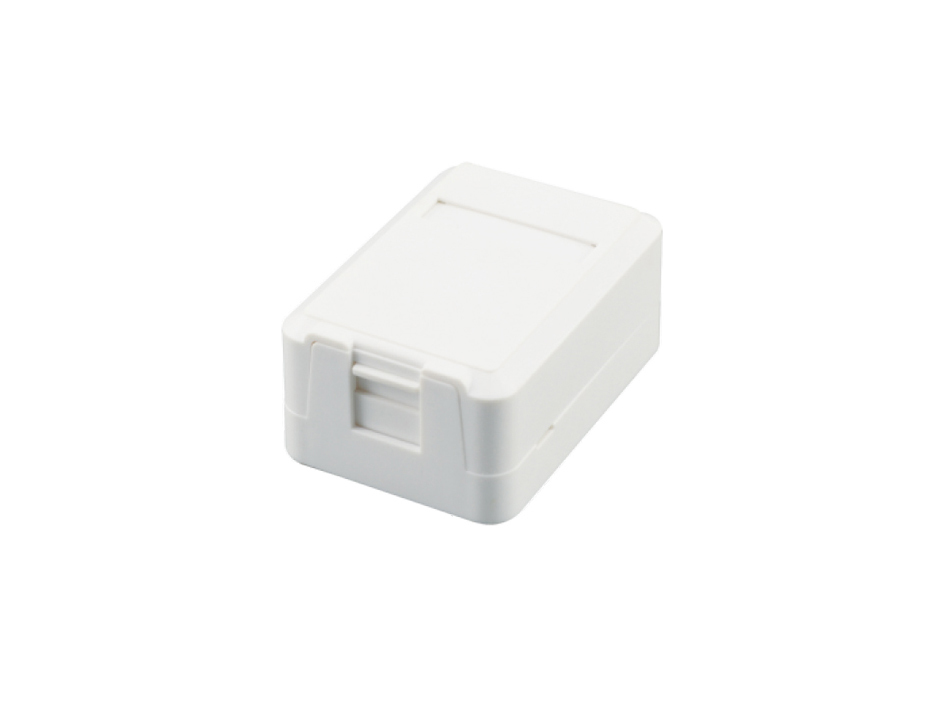 12512107201 caja de tomacorriente RJ-45 Blanco