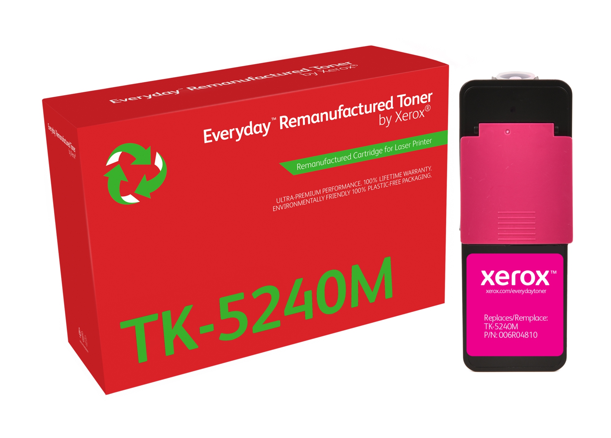 Remanufacturado Everyday Tóner Everyday Magenta remanufacturado de Xerox es compatible con Kyocera TK-5240M, Capacidad estándar