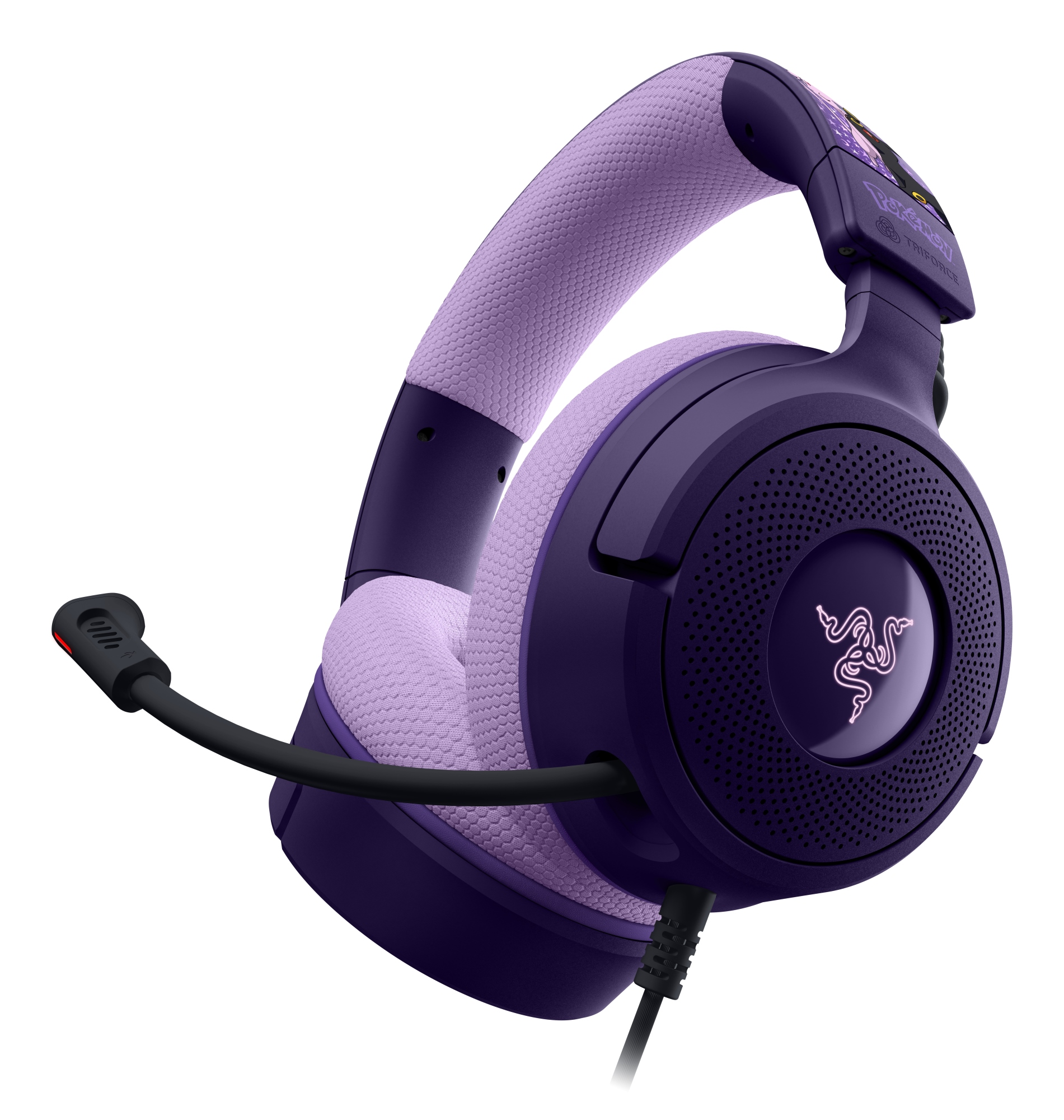 Kraken V4 X  Espeon & Umbreon Edition Auriculares Alámbrico Diadema Juego USB Type-C / USB Type-A Púrpura, Negro