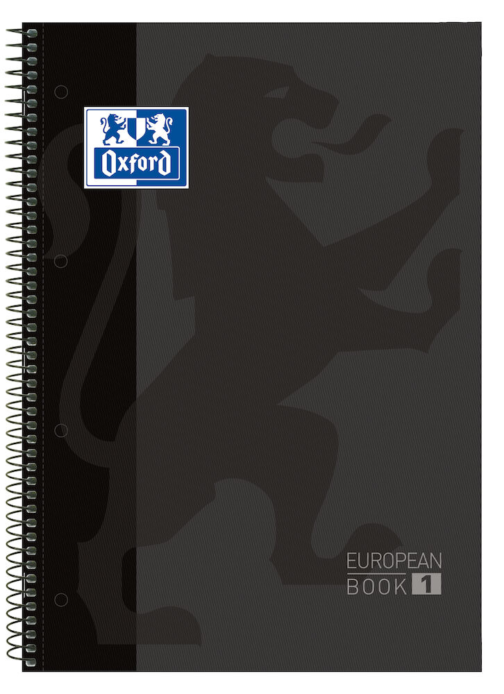 Europeanbook 1 cuaderno y block A4 80 hojas Negro 100430269 Pack 5 Unid