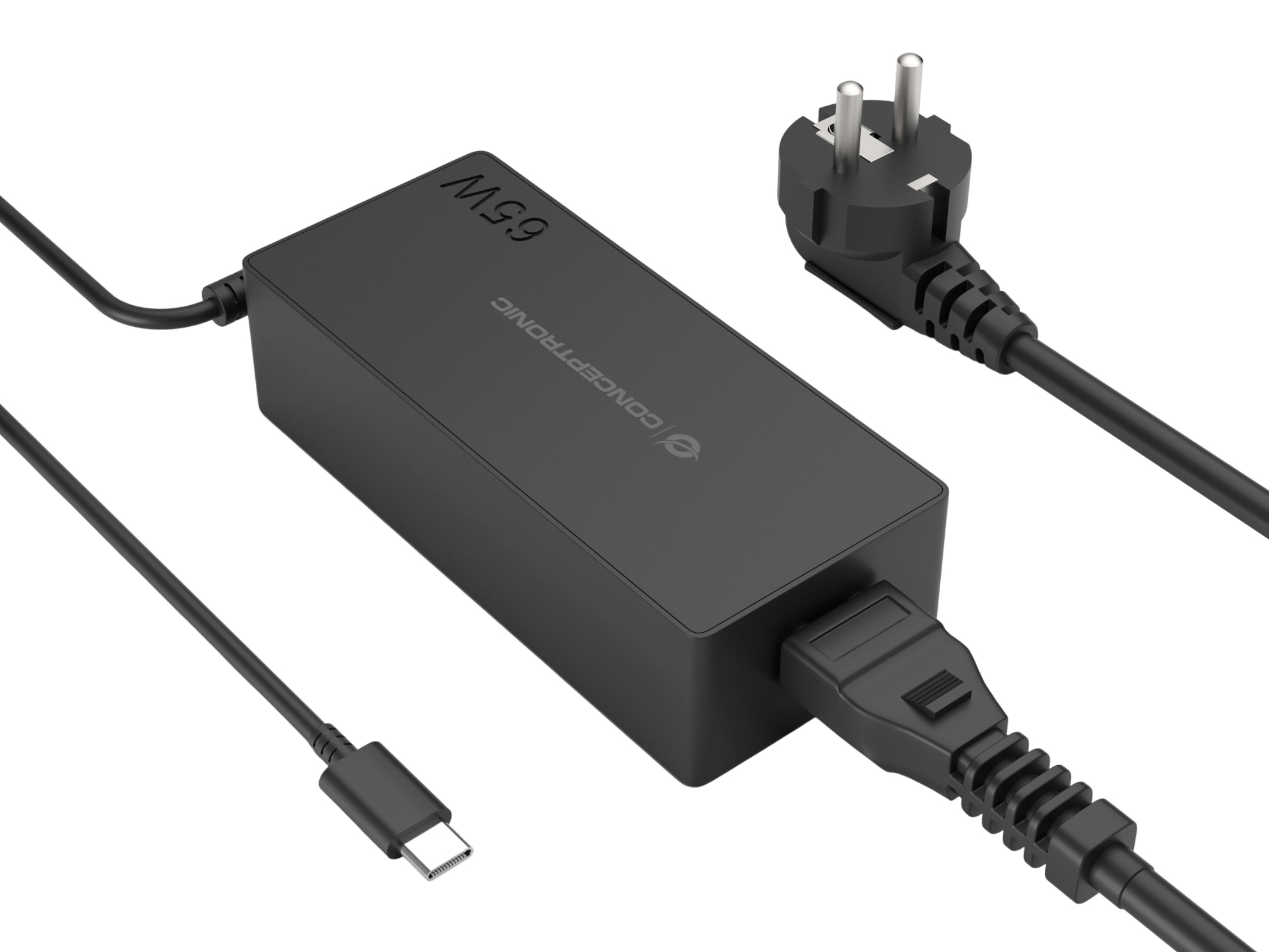OZUL09BE adaptador e inversor de corriente Interior 65 W Negro