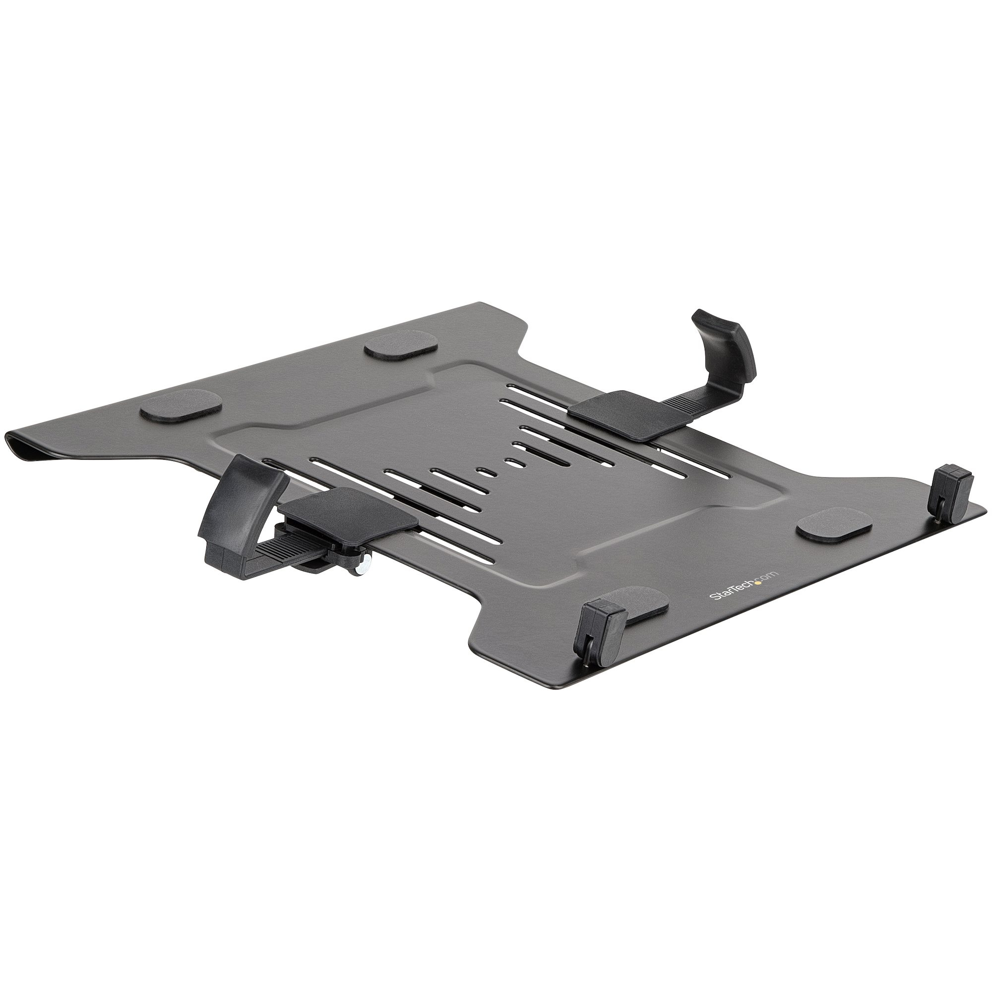 Bandeja VESA para Ordenador Portátil - Soporte Ajustable con Brazo de Monitor para Ordenador Portátil (4,5kg) - con Perforaciones VESA de 75x75 100x100 - Ventilado
