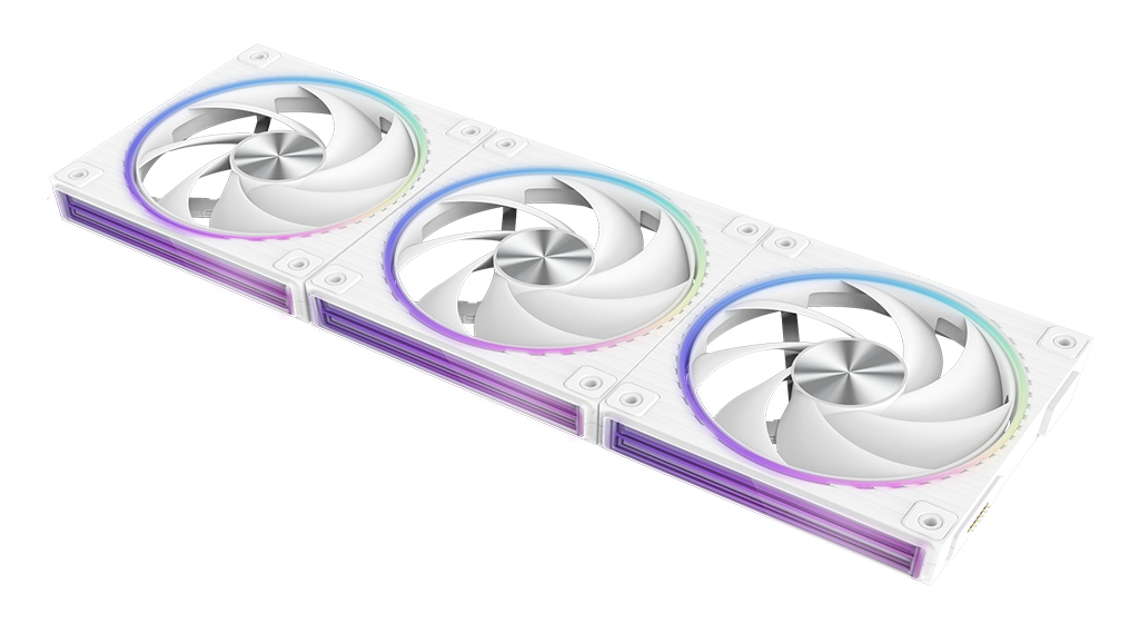 ZM-DF120 A3 WHITE sistema de refrigeración para ordenador Placa base Ventilador 12,4 cm Blanco 1 pieza(s)