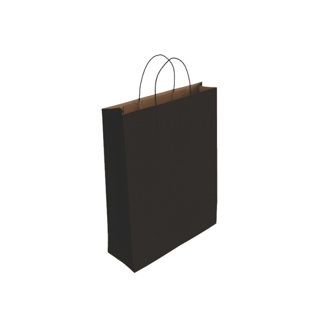 329842 bolsa de papel Negro