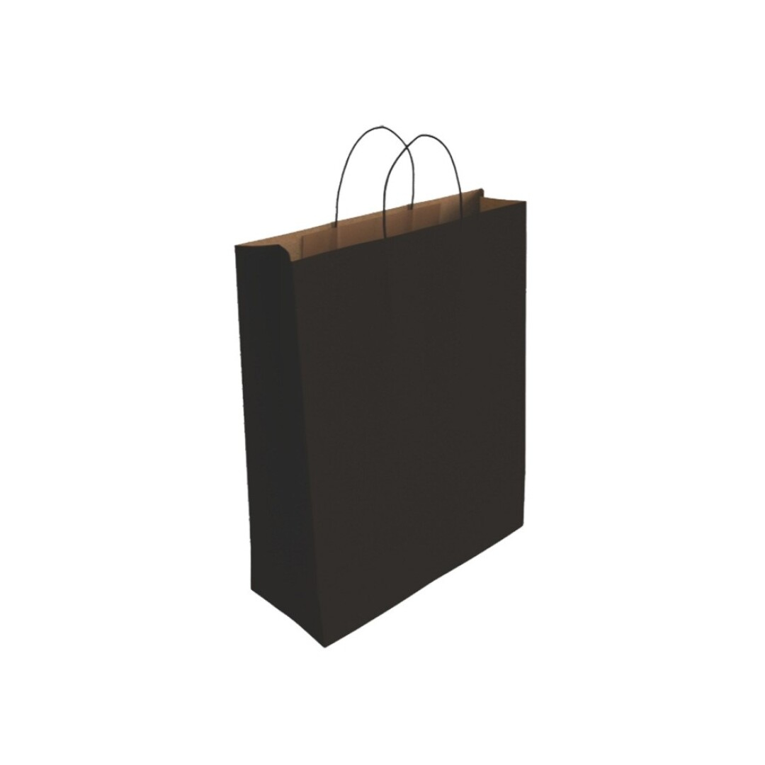 329843 bolsa de papel Negro