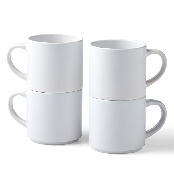 Stackable tazón Blanco Universal 4 pieza(s)