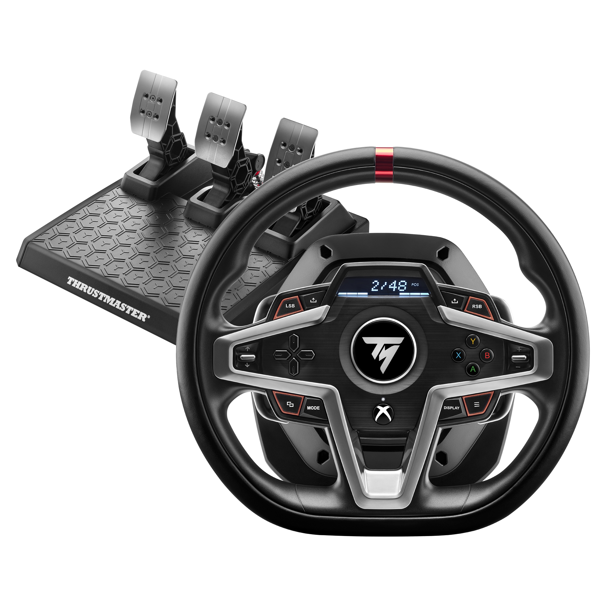 T248 Negro USB Volante + Pedales Analógico/Digital PC, PlayStation 4, PlayStation 5