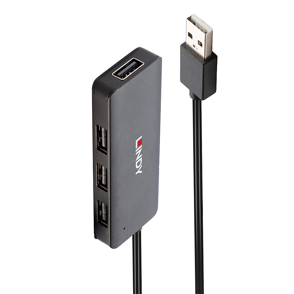 42986 hub de interfaz USB 2.0 480 Mbit/s Negro
