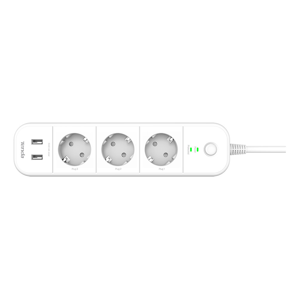 SP15(EU) regleta inteligente 3 salidas AC 2 Blanco