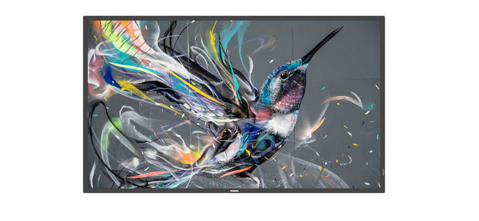 43BDL3511Q/00 pantalla de señalización Pizarra de caballete digital 109,2 cm (43") 400 cd / m² 4K Ultra HD Negro 18/7