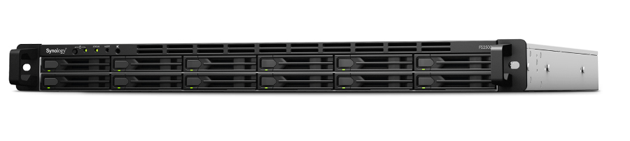 FlashStation FS2500 servidor de almacenamiento NAS Bastidor (1U) Ryzen Embedded V1780B 8 GB DDR4 0 TB Negro, Gris