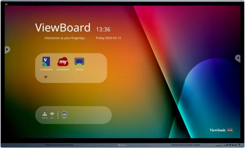 IFP7562 pantalla de señalización Panel plano interactivo 190,5 cm (75") LED Wifi 350 cd / m² 4K Ultra HD Negro Pantalla táctil Procesador incorporado Android