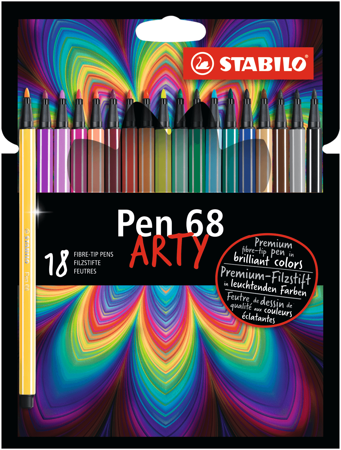PEN 68 ARTY rotulador Medio Multicolor 18 pieza(s)