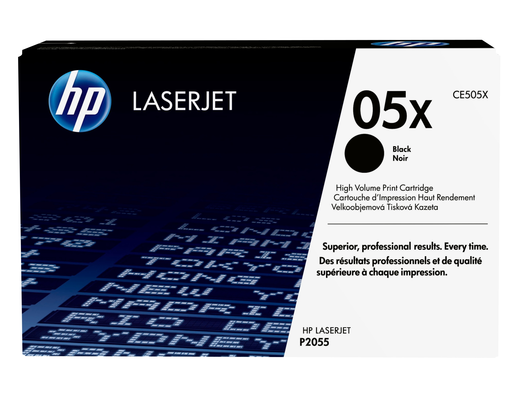 Cartucho de tóner original LaserJet 05X de alta capacidad negro