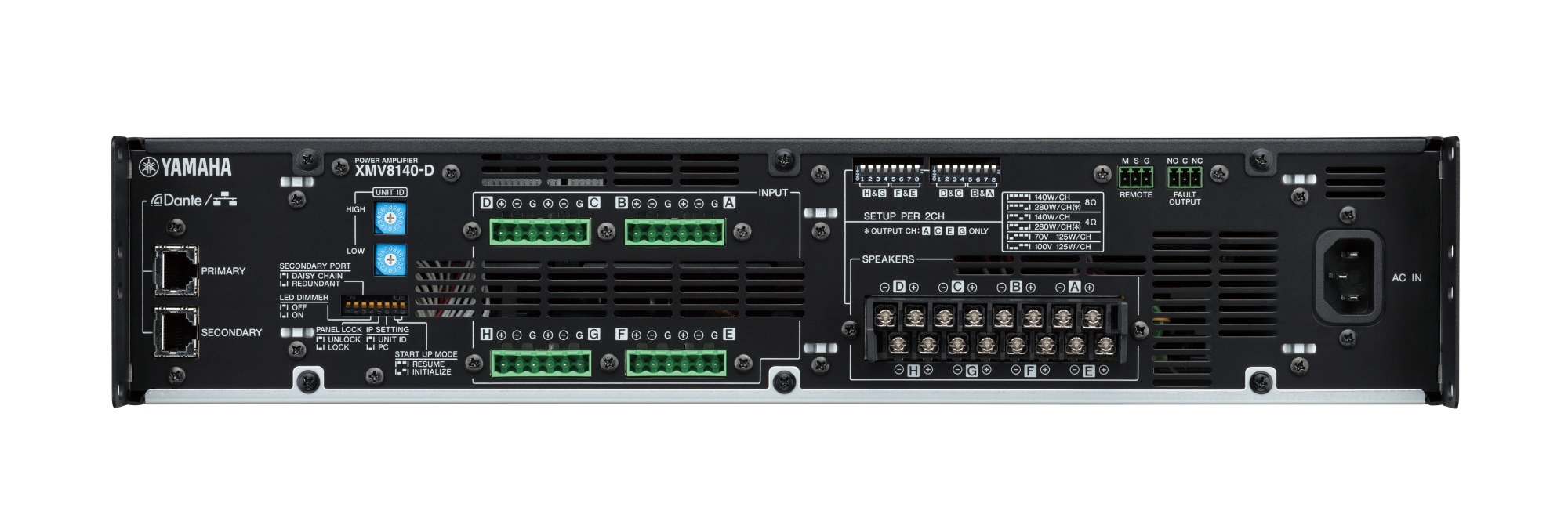 XMV8140-D amplificador de audio Hogar Negro, Gris