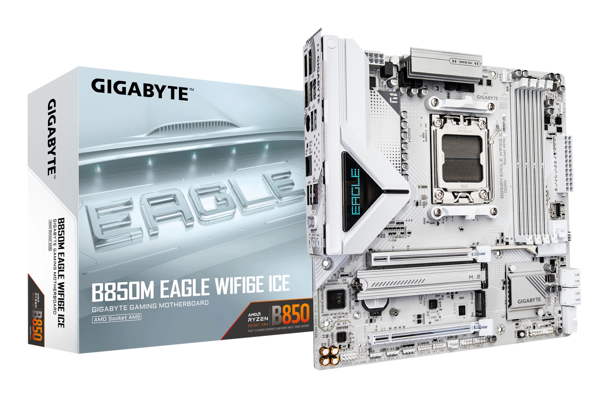 B850M EAGLE WIFI6E ICE Placa Base