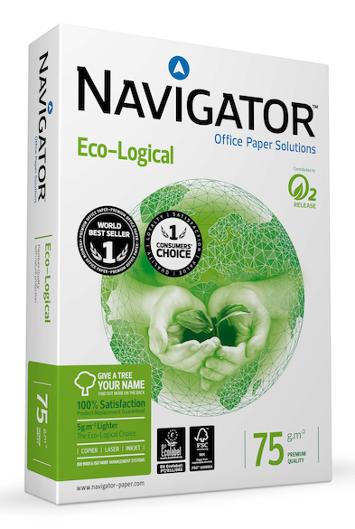 Eco-Logical papel para impresora de inyección de tinta A4 (210x297 mm) 500 hojas Blanco