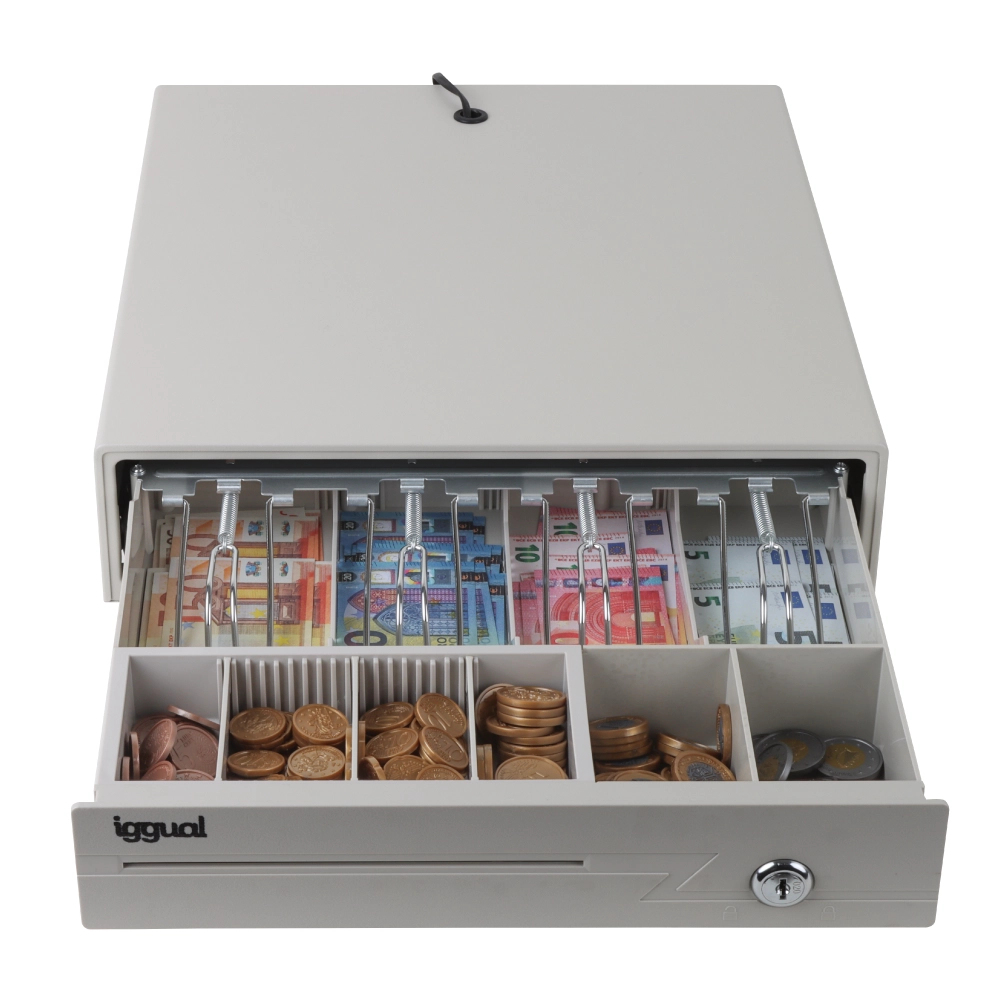 Cajón portamonedas IRON-10W 38cm 4+6 blanco