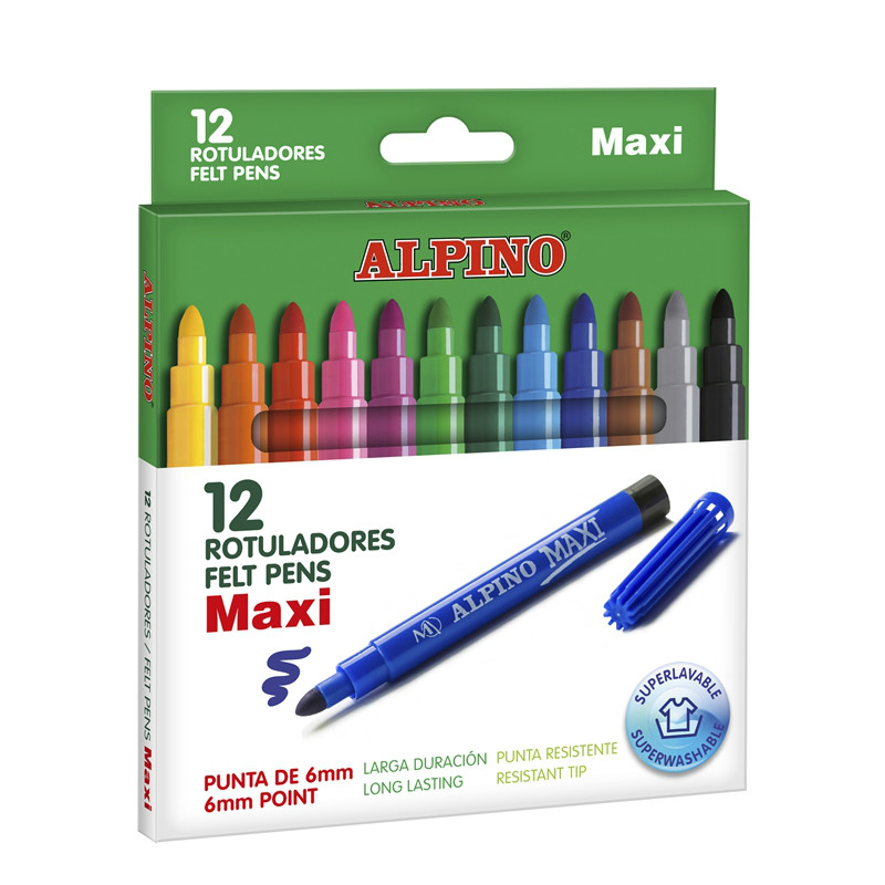 AR000006 rotulador Extra-grueso Multicolor 12 pieza(s)