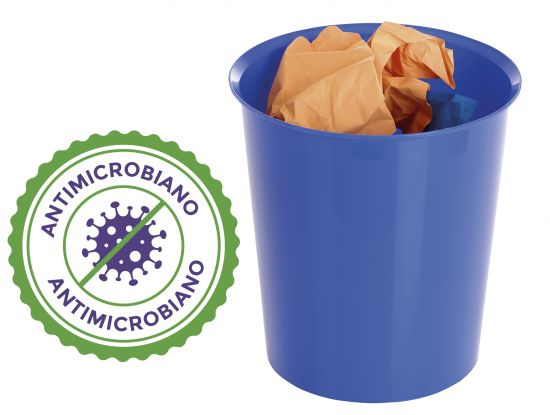 2001AM AZ cubo de basura Alrededor Copolímero de polipropileno (PPC) Azul
