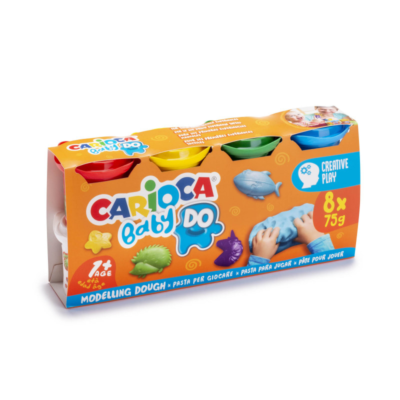 43180 compuesto para cerámica y modelaje Pasta para modelar 600 g Multicolor 8 pieza(s)