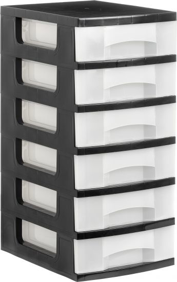 1106 CS TL cajonera para oficina Negro Plástico