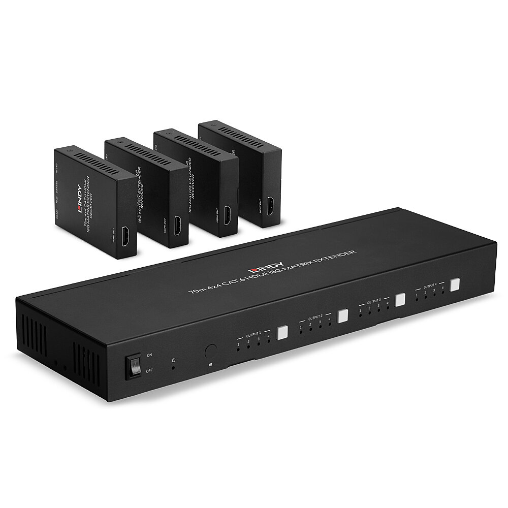38328 extensor audio/video Transmisor y receptor de señales AV Negro