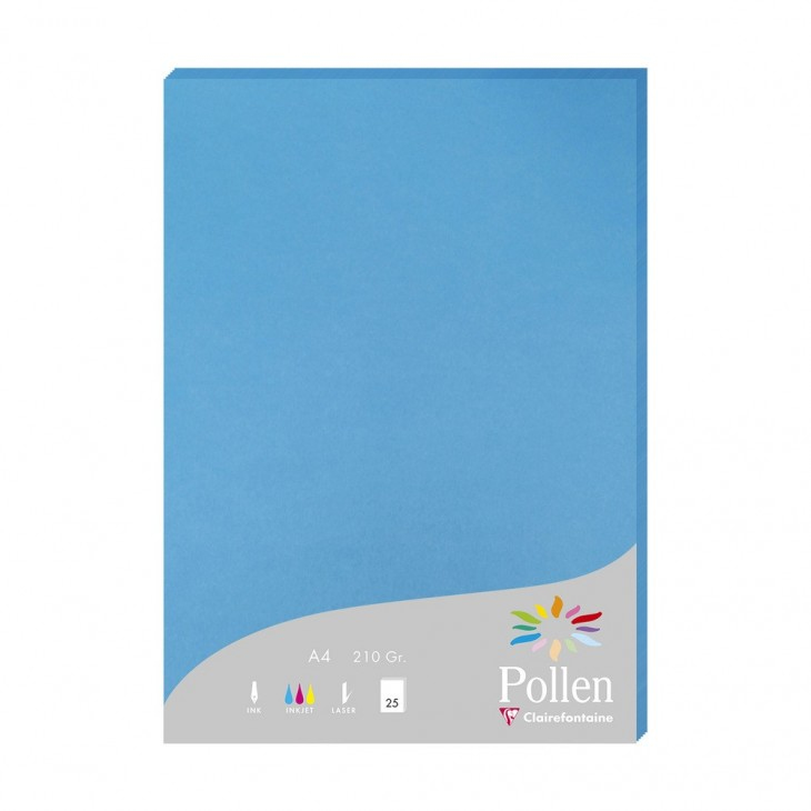 Pollen papel para impresora de inyección de tinta A4 (210x297 mm) 25 hojas Azul