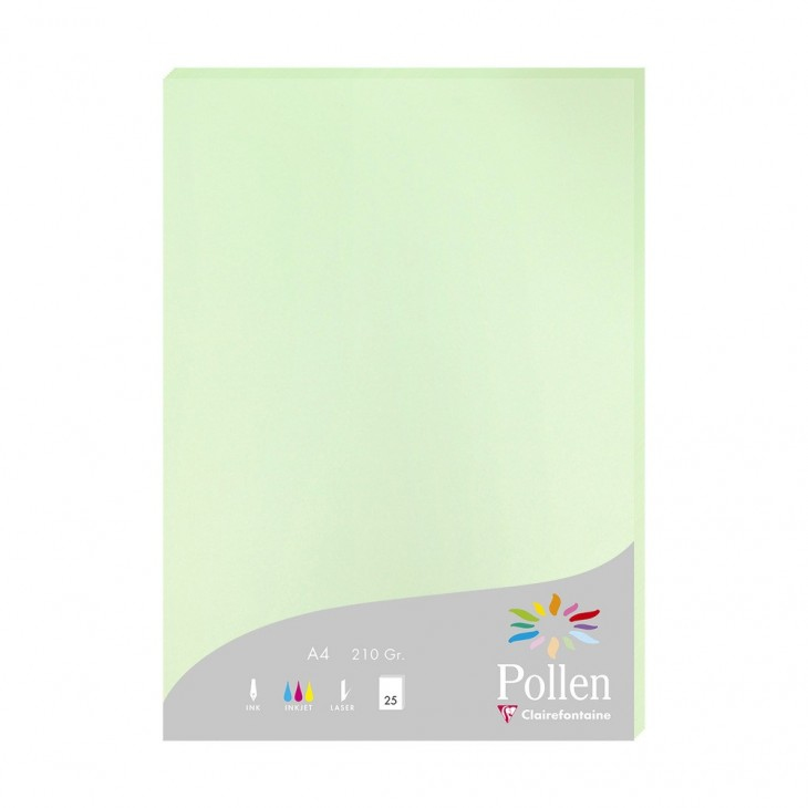 Pollen papel para impresora de inyección de tinta A4 (210x297 mm) 25 hojas Verde