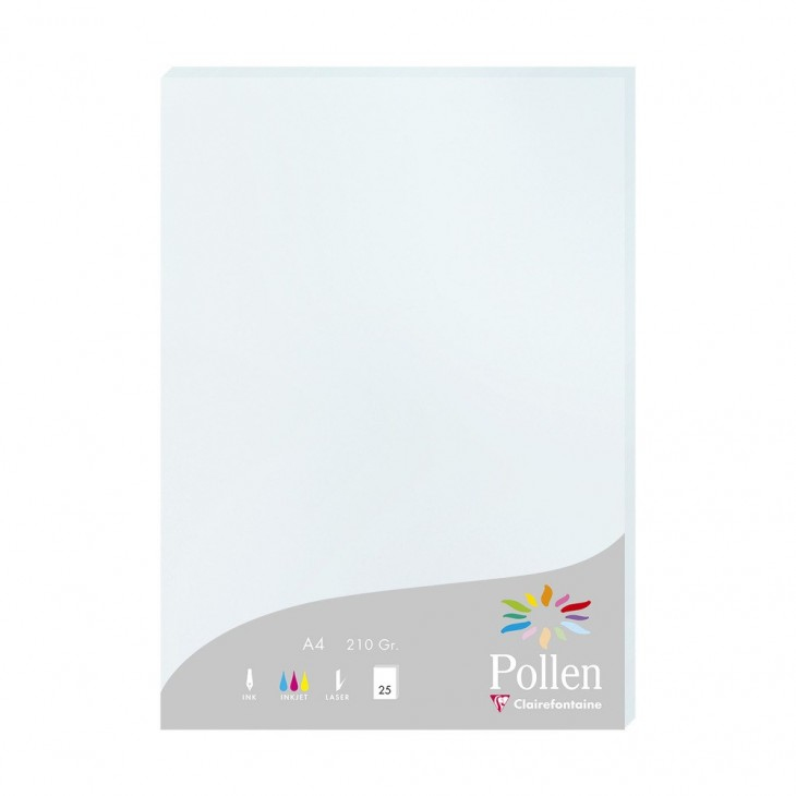 Pollen papel para impresora de inyección de tinta A4 (210x297 mm) 25 hojas Azul claro