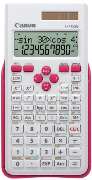 F-715SG calculadora Bolsillo Calculadora científica Rosa, Blanco