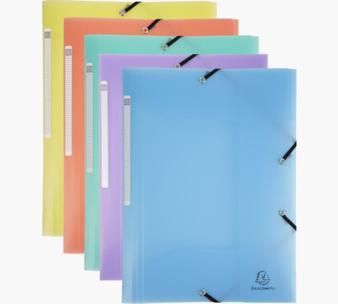 55170E carpeta Polipropileno (PP) Colores surtidos, Azul, Coral, Verde, Mauve, Amarillo A4