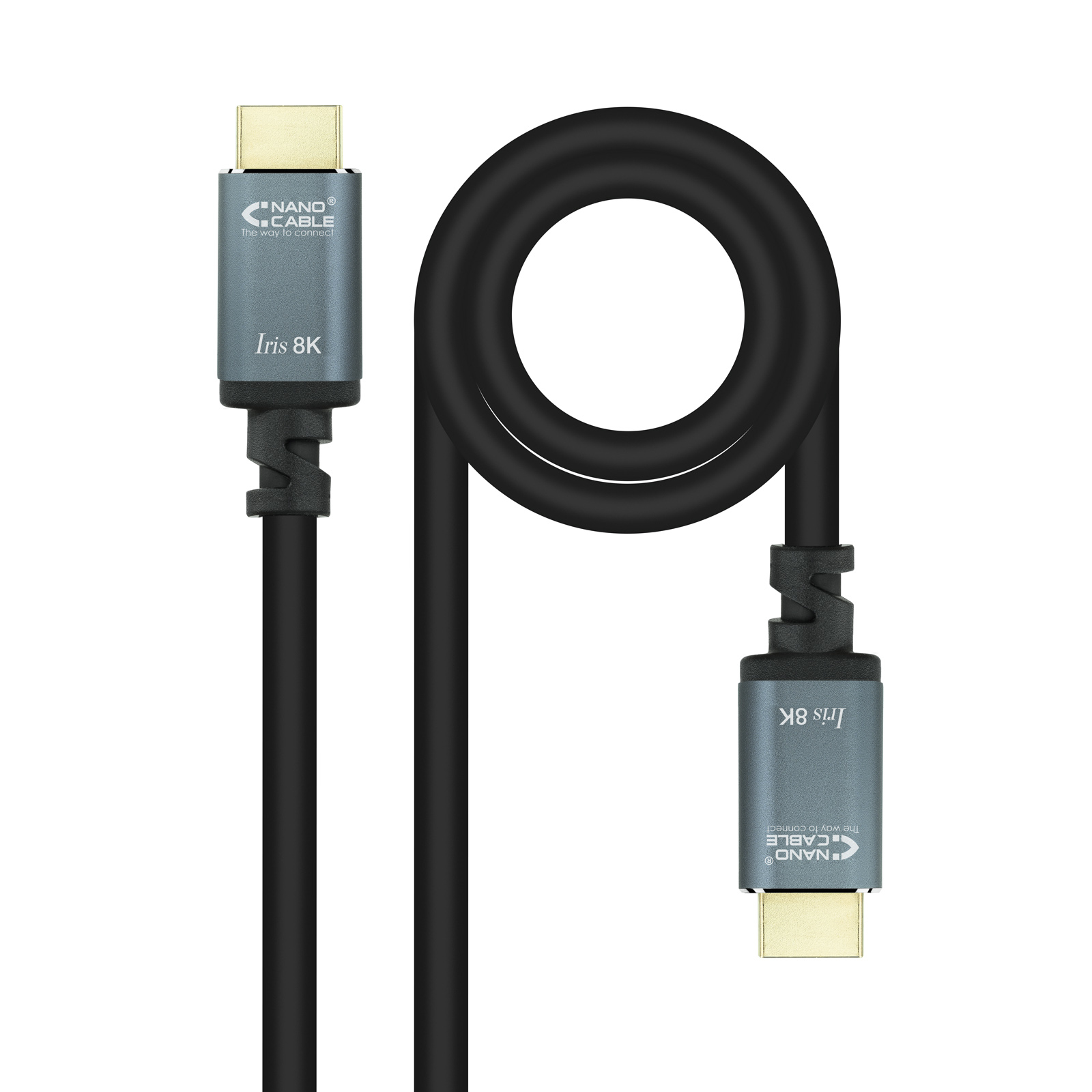 Cable HDMI 2.1 IRIS 8K A/M-A/M, Negro, 5 Metros