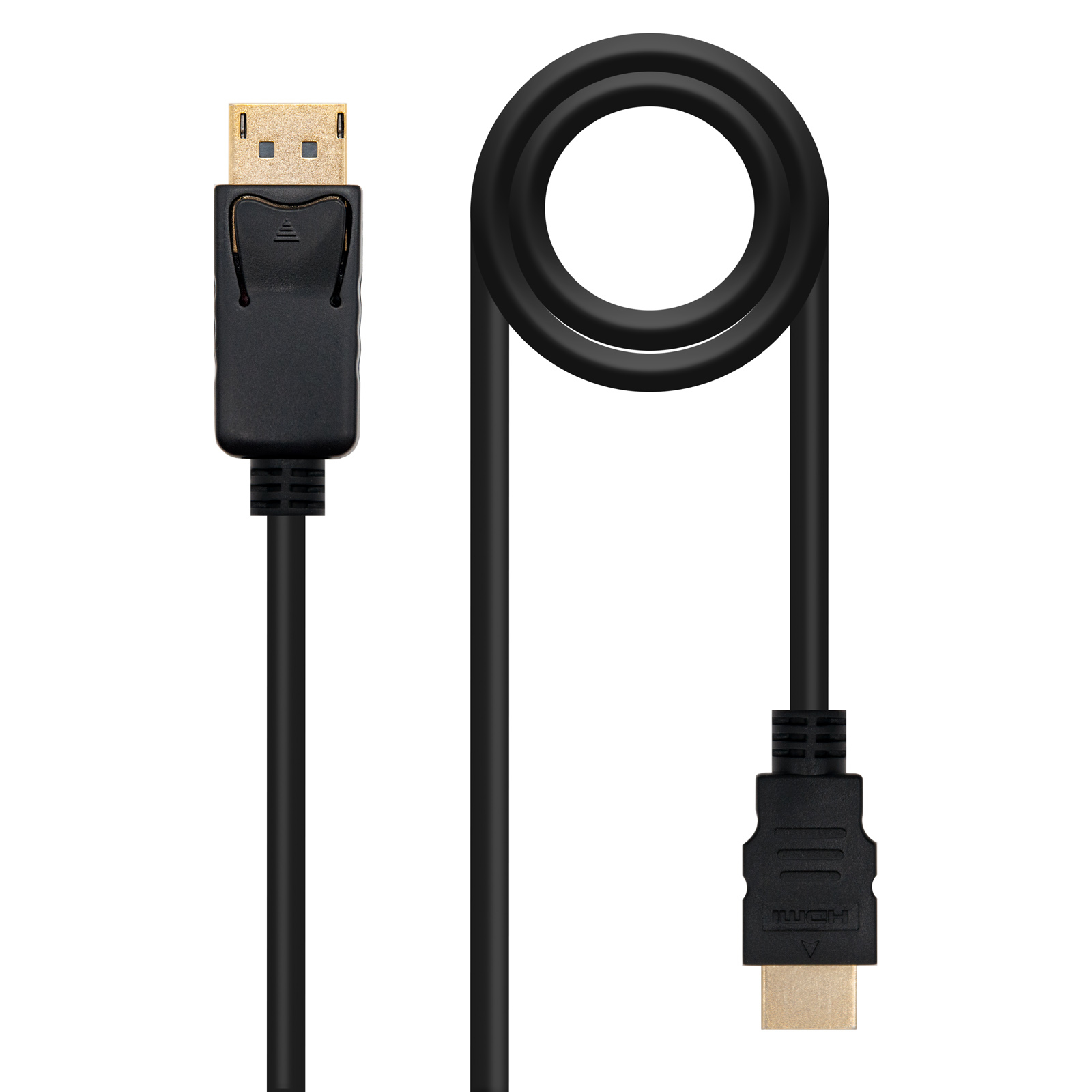Cable Conversor DISPLAYPORT a HDMI, DP/M - HDMI/M, Negro, 0.5 m