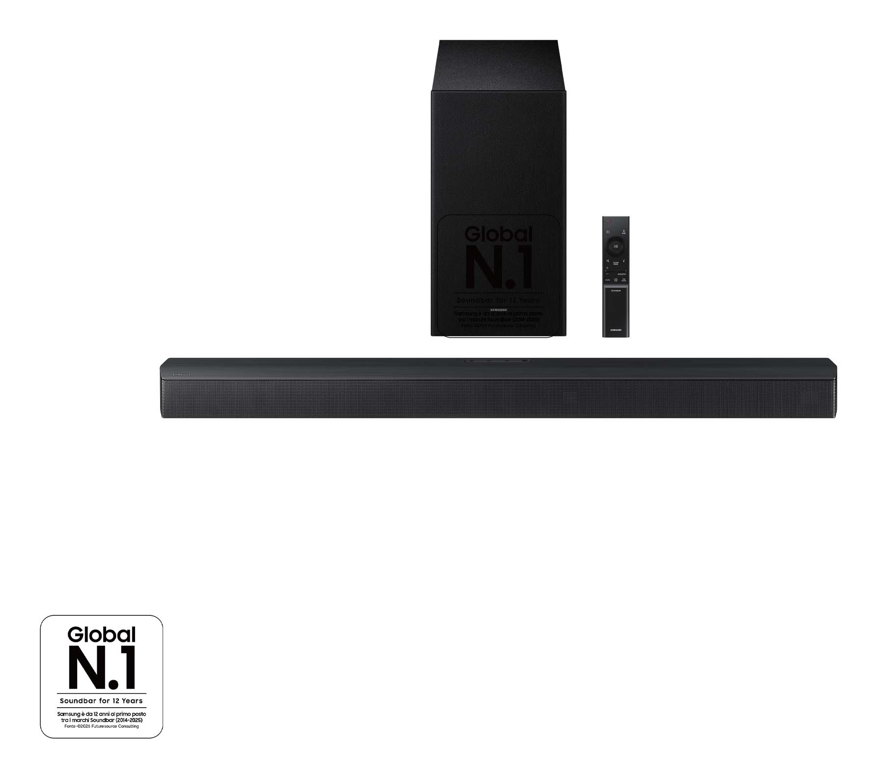 Barra de sonido B650F Serie B 3.1 con Subwoofer y Dolby 5.1 2025