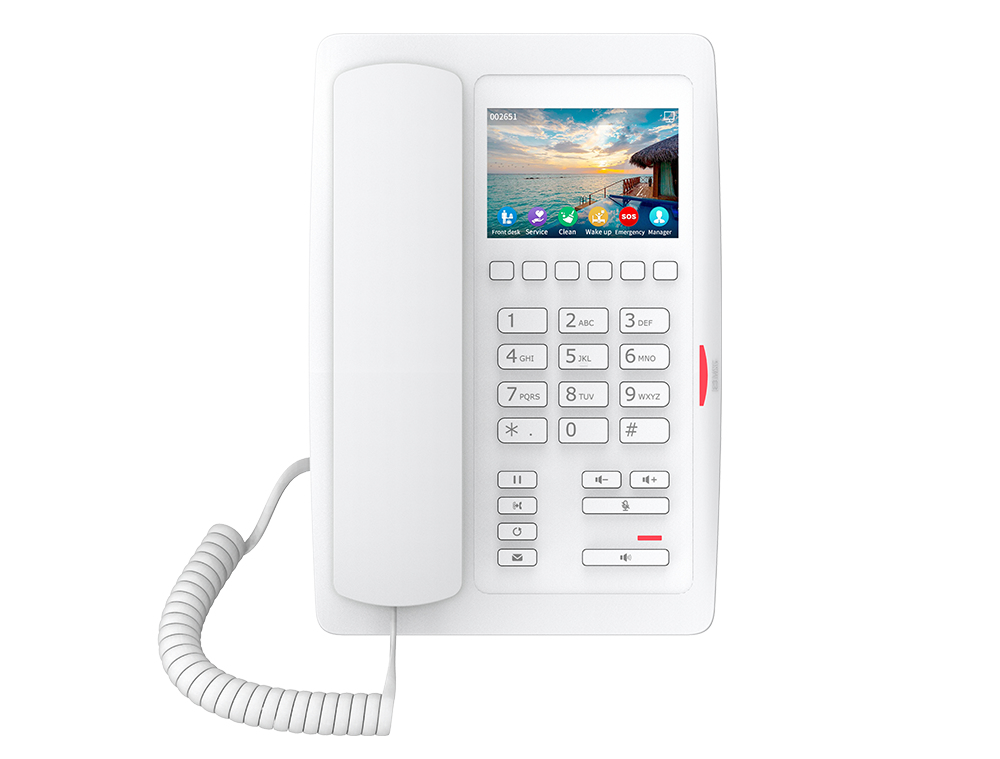 H5W teléfono IP Blanco 2 líneas LCD Wifi