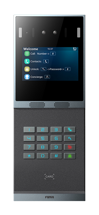 i66 sistema de intercomunicación de video 2 MP 10,2 cm (4") Negro, Gris