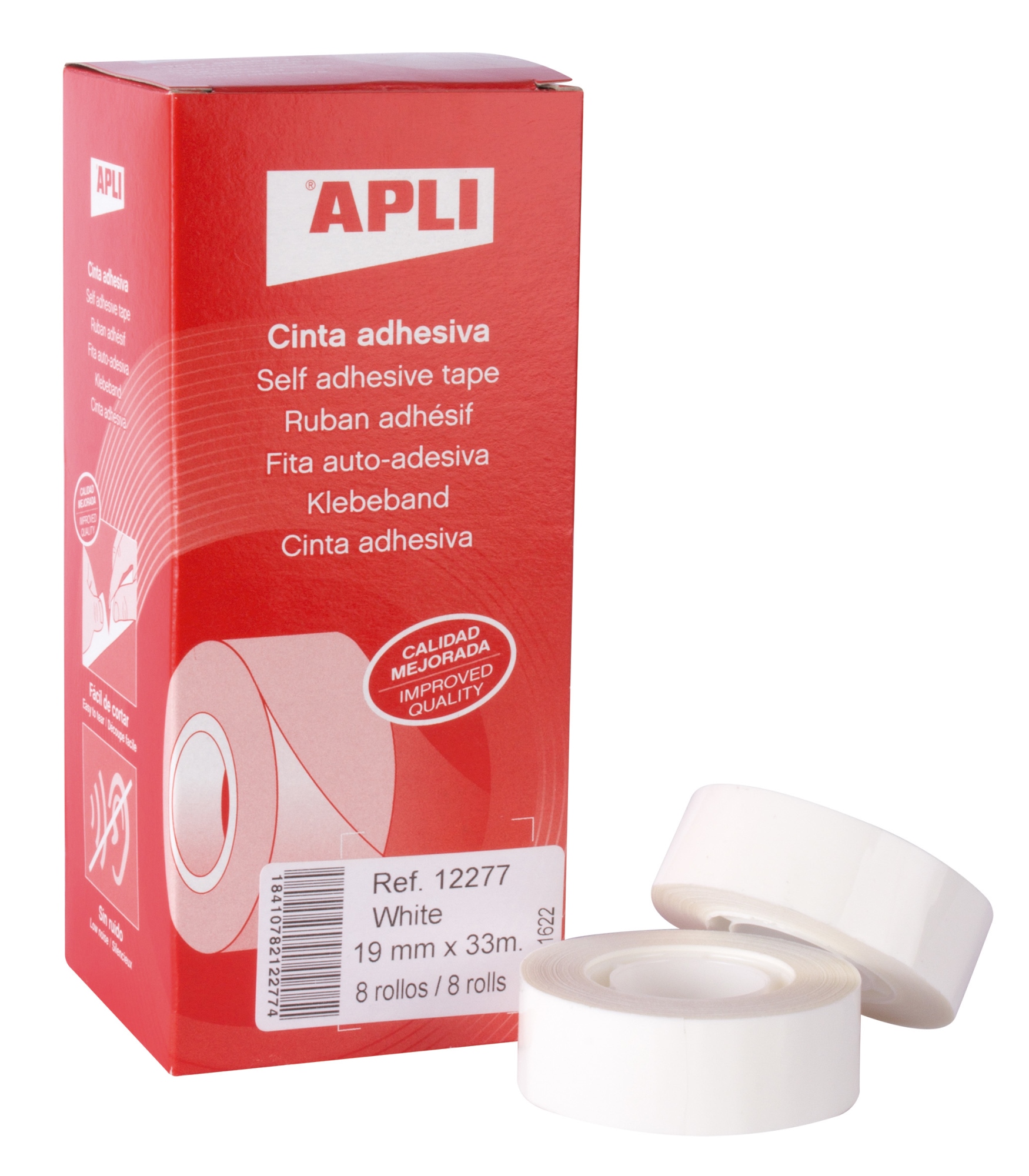 12277 cinta adhesiva 33 m Blanco Pack 1 Unid.