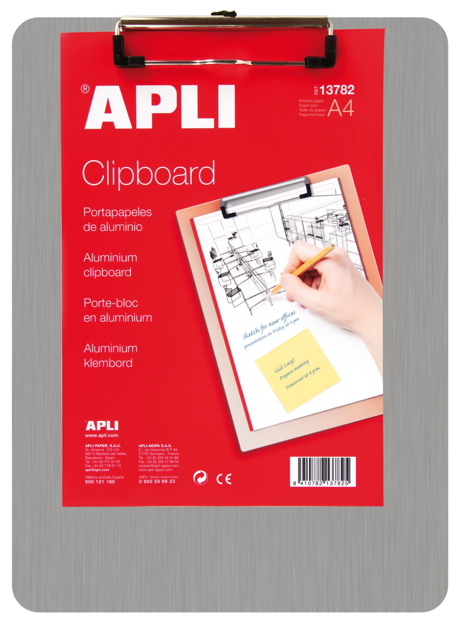 13782 portapapel Plata