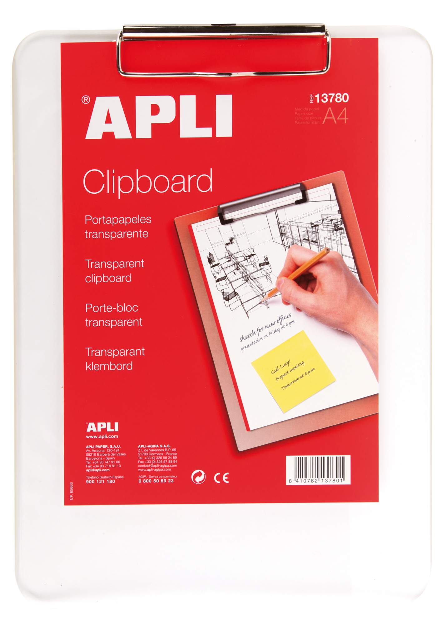 13780 portapapel Transparente