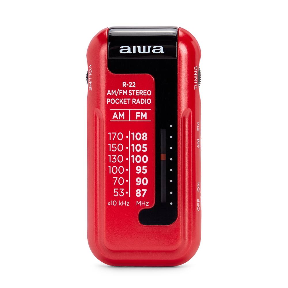R-22RD radio Personal Analógica Rojo