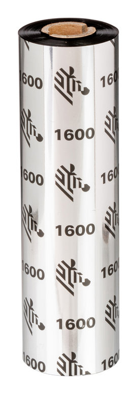 Cinta de Cera 1600, 110mm x 450m, Económica, Núcleo de 1in, 18 rollos/caja