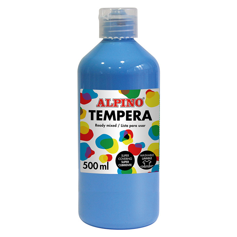 DM010180 tempera 500 ml Botella Cian
