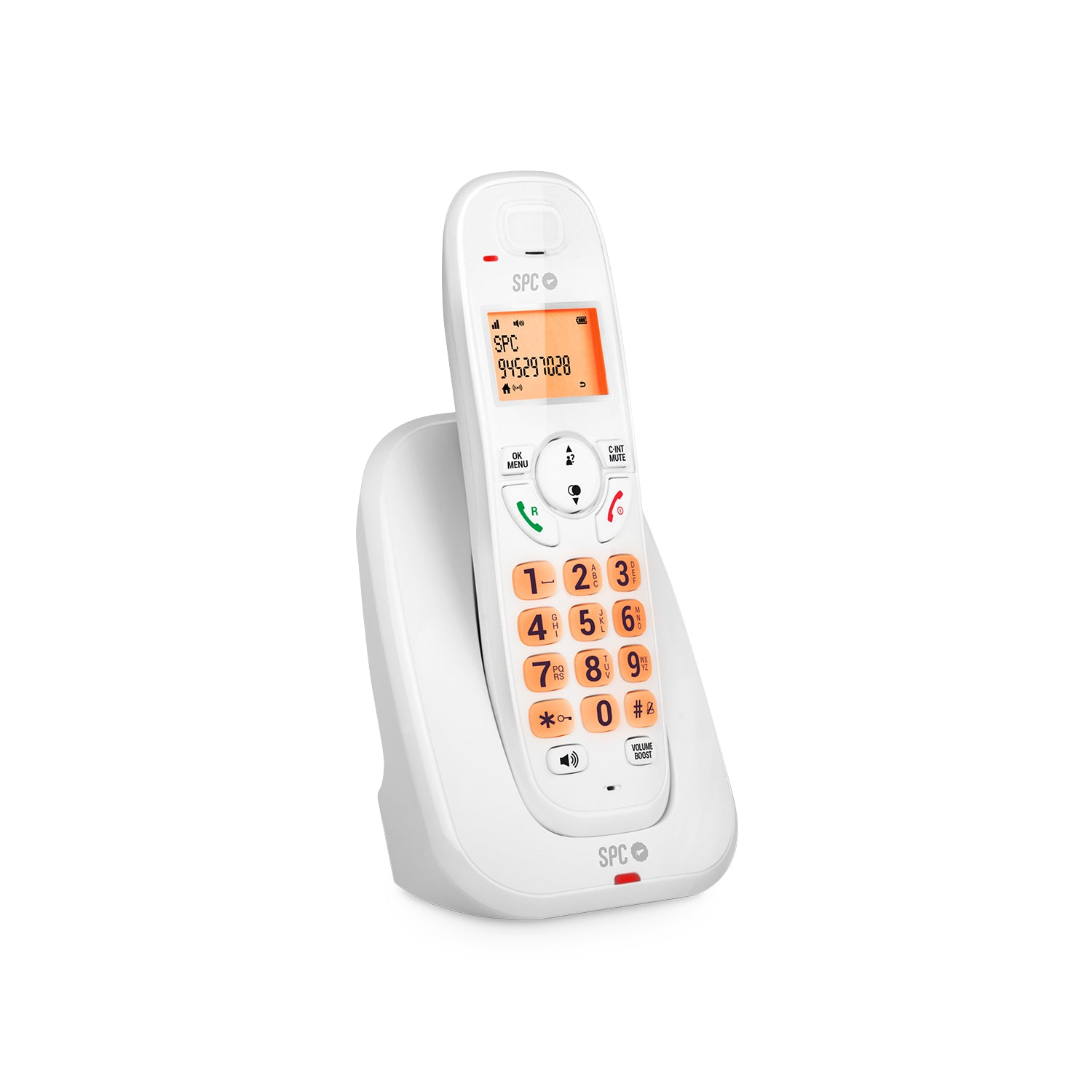 Kairo Teléfono analógico Identificador de llamadas Blanco