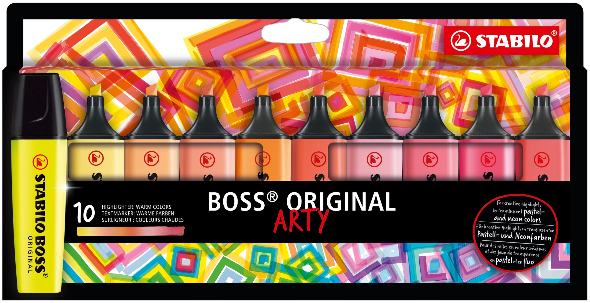 BOSS ORIGINAL marcador 10 pieza(s) Punta de cincel Multicolor