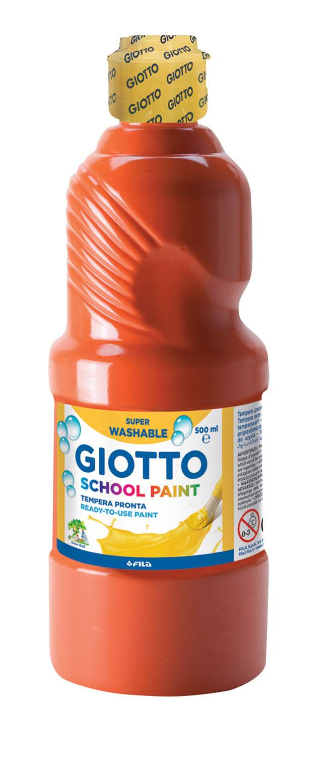 School Paint pintura a base de agua Rojo 500 ml Botella 1 pieza(s)