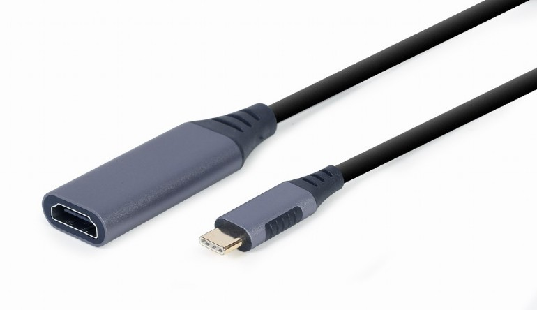 A-USB3C-HDMI-01 adaptador de cable de vídeo 0,15 m USB Tipo C HDMI tipo A (Estándar) Negro, Gris