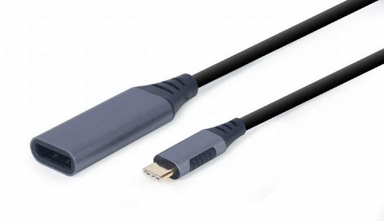 A-USB3C-DPF-01 adaptador de cable de vídeo 0,15 m USB Tipo C DisplayPort Negro, Gris